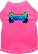 Pet Dog & Cat Screen Printed Shirt for Medium to Large Pets (Sizes 2XL-6XL), "Oregon Mountain Shades"