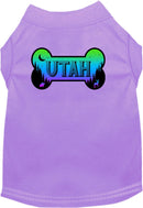 Pet Dog & Cat Screen Printed Shirt for Small to Medium Pets (Sizes XS-XL), "Utah Mountain Shades"