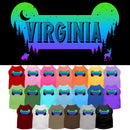 Pet Dog & Cat Screen Printed Shirt for Medium to Large Pets (Sizes 2XL-6XL), "Virginia Mountain Shades"