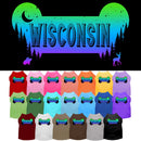 Pet Dog & Cat Screen Printed Shirt for Small to Medium Pets (Sizes XS-XL), "Wisconsin Mountain Shades"
