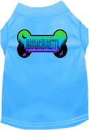 Pet Dog & Cat Screen Printed Shirt for Small to Medium Pets (Sizes XS-XL), "Massachusetts Mountain Shades"