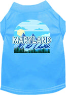 Pet Dog & Cat Screen Printed Shirt for Small to Medium Pets (Sizes XS-XL), "Maryland Trailblazer"