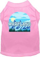 Pet Dog & Cat Screen Printed Shirt for Small to Medium Pets (Sizes XS-XL), "Maryland Trailblazer"