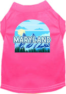 Pet Dog & Cat Screen Printed Shirt for Small to Medium Pets (Sizes XS-XL), "Maryland Trailblazer"