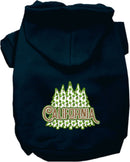 Pet Dog & Cat Screen Printed Hoodie for Small to Medium Pets (Sizes XS-XL), "California Woodland Trees"