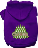 Pet Dog & Cat Screen Printed Hoodie for Medium to Large Pets (Sizes 2XL-6XL), "California Woodland Trees"