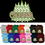 Pet Dog & Cat Screen Printed Hoodie for Medium to Large Pets (Sizes 2XL-6XL), "California Woodland Trees"