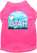 Pet Dog & Cat Screen Printed Shirt for Small to Medium Pets (Sizes XS-XL), "Utah Trailblazer"