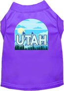 Pet Dog & Cat Screen Printed Shirt for Small to Medium Pets (Sizes XS-XL), "Utah Trailblazer"