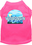 Pet Dog & Cat Screen Printed Shirt for Small to Medium Pets (Sizes XS-XL), "Wisconsin Trailblazer"