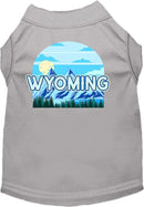 Pet Dog & Cat Screen Printed Shirt for Medium to Large Pets (Sizes 2XL-6XL), "Wyoming Trailblazer"