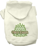 Pet Dog & Cat Screen Printed Hoodie for Medium to Large Pets (Sizes 2XL-6XL), "North Dakota Woodland Trees"