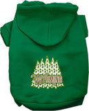 Pet Dog & Cat Screen Printed Hoodie for Small to Medium Pets (Sizes XS-XL), "Wyoming Woodland Trees"