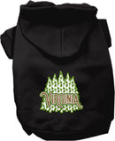 Pet Dog & Cat Screen Printed Hoodie for Medium to Large Pets (Sizes 2XL-6XL), "Virginia Woodland Trees"