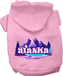 Pet Dog & Cat Screen Printed Hoodie for Small to Medium Pets (Sizes XS-XL), "Alaska Alpine Pawscape"