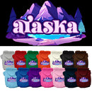 Pet Dog & Cat Screen Printed Hoodie for Small to Medium Pets (Sizes XS-XL), "Alaska Alpine Pawscape"