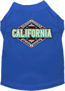 Pet Dog & Cat Screen Printed Shirt for Small to Medium Pets (Sizes XS-XL), "California Peach Aztec"