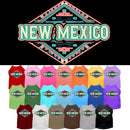 Pet Dog & Cat Screen Printed Shirt for Small to Medium Pets (Sizes XS-XL), "New Mexico Peach Aztec"