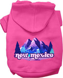 Pet Dog & Cat Screen Printed Hoodie for Small to Medium Pets (Sizes XS-XL), "New Mexico Alpine Pawscape"