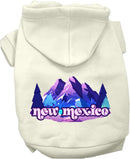 Pet Dog & Cat Screen Printed Hoodie for Medium to Large Pets (Sizes 2XL-6XL), "New Mexico Alpine Pawscape"