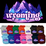 Pet Dog & Cat Screen Printed Hoodie for Medium to Large Pets (Sizes 2XL-6XL), "Wyoming Alpine Pawscape"