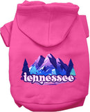 Pet Dog & Cat Screen Printed Hoodie for Small to Medium Pets (Sizes XS-XL), "Tennessee Alpine Pawscape"