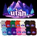 Pet Dog & Cat Screen Printed Hoodie for Medium to Large Pets (Sizes 2XL-6XL), "Utah Alpine Pawscape"