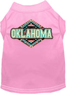 Pet Dog & Cat Screen Printed Shirt for Small to Medium Pets (Sizes XS-XL), "Oklahoma Peach Aztec"