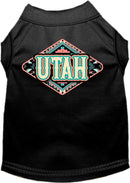 Pet Dog & Cat Screen Printed Shirt for Small to Medium Pets (Sizes XS-XL), "Utah Peach Aztec"