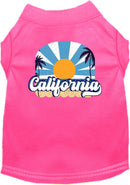 Pet Dog & Cat Screen Printed Shirt for Small to Medium Pets (Sizes XS-XL), "California Coast"