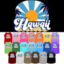 Pet Dog & Cat Screen Printed Shirt for Medium to Large Pets (Sizes 2XL-6XL), "Hawaii Coast"