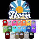 Pet Dog & Cat Screen Printed Shirt for Small to Medium Pets (Sizes XS-XL), "Hawaii Coast"