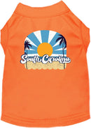 Pet Dog & Cat Screen Printed Shirt for Small to Medium Pets (Sizes XS-XL), "South Carolina Coast"