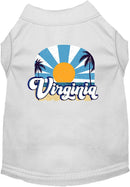 Pet Dog & Cat Screen Printed Shirt for Small to Medium Pets (Sizes XS-XL), "Virginia Coast"