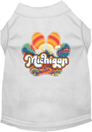 Pet Dog & Cat Screen Printed Shirt for Medium to Large Pets (Sizes 2XL-6XL), "Michigan Groovy Summit"