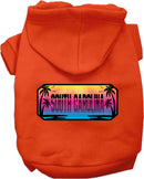 Pet Dog & Cat Screen Printed Hoodie for Medium to Large Pets (Sizes 2XL-6XL), "South Carolina Beach Shades"