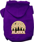 Pet Dog & Cat Screen Printed Hoodie for Medium to Large Pets (Sizes 2XL-6XL), "Alaska Under The Stars"