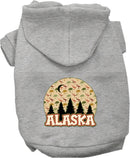 Pet Dog & Cat Screen Printed Hoodie for Medium to Large Pets (Sizes 2XL-6XL), "Alaska Under The Stars"