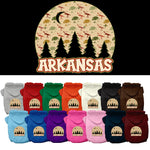 Pet Dog & Cat Screen Printed Hoodie for Medium to Large Pets (Sizes 2XL-6XL), "Arkansas Under The Stars"