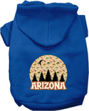 Pet Dog & Cat Screen Printed Hoodie for Medium to Large Pets (Sizes 2XL-6XL), "Arizona Under The Stars"