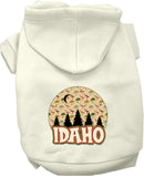 Pet Dog & Cat Screen Printed Hoodie for Medium to Large Pets (Sizes 2XL-6XL), "Idaho Under The Stars"