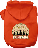 Pet Dog & Cat Screen Printed Hoodie for Medium to Large Pets (Sizes 2XL-6XL), "Montana Under The Stars"