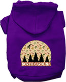 Pet Dog & Cat Screen Printed Hoodie for Medium to Large Pets (Sizes 2XL-6XL), "North Carolina Under The Stars"