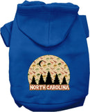 Pet Dog & Cat Screen Printed Hoodie for Medium to Large Pets (Sizes 2XL-6XL), "North Carolina Under The Stars"