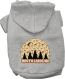 Pet Dog & Cat Screen Printed Hoodie for Medium to Large Pets (Sizes 2XL-6XL), "North Carolina Under The Stars"