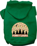 Pet Dog & Cat Screen Printed Hoodie for Small to Medium Pets (Sizes XS-XL), "Pennsylvania Under The Stars"