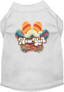 Pet Dog & Cat Screen Printed Shirt for Medium to Large Pets (Sizes 2XL-6XL), "New York Groovy Summit"