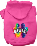 Pet Dog & Cat Screen Printed Hoodie for Medium to Large Pets (Sizes 2XL-6XL), "Hawaii Bright Tie Dye"