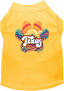 Pet Dog & Cat Screen Printed Shirt for Small to Medium Pets (Sizes XS-XL), "Texas Groovy Summit"