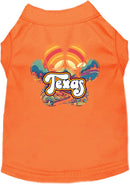 Pet Dog & Cat Screen Printed Shirt for Small to Medium Pets (Sizes XS-XL), "Texas Groovy Summit"